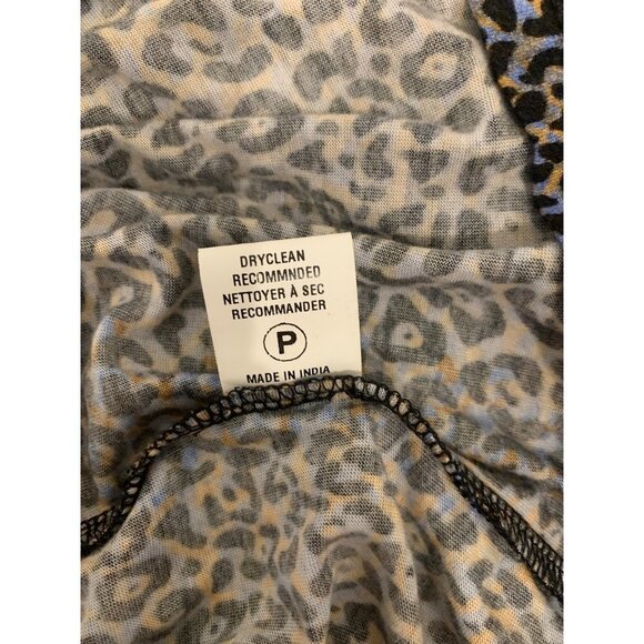 Anthropologie Bl^nk Moira Ruffled Peplum Leopard Print Top Size S - Picture 12 of 13